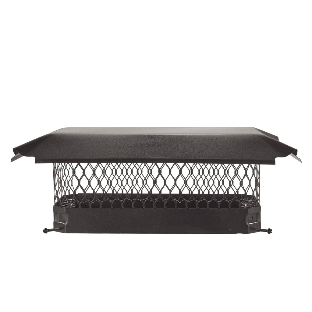 Black Galvanized-Steel Bolt-On Chimney Cap R8325