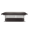 Black Galvanized-Steel Bolt-On Chimney Cap R8325
