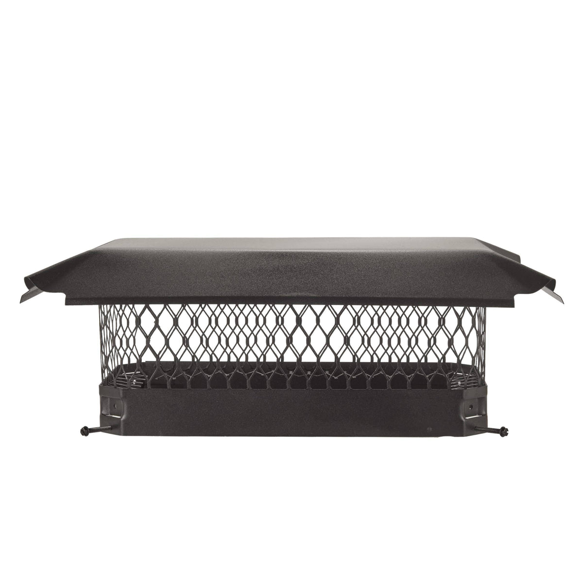 Black Galvanized-Steel Bolt-On Chimney Cap R8325