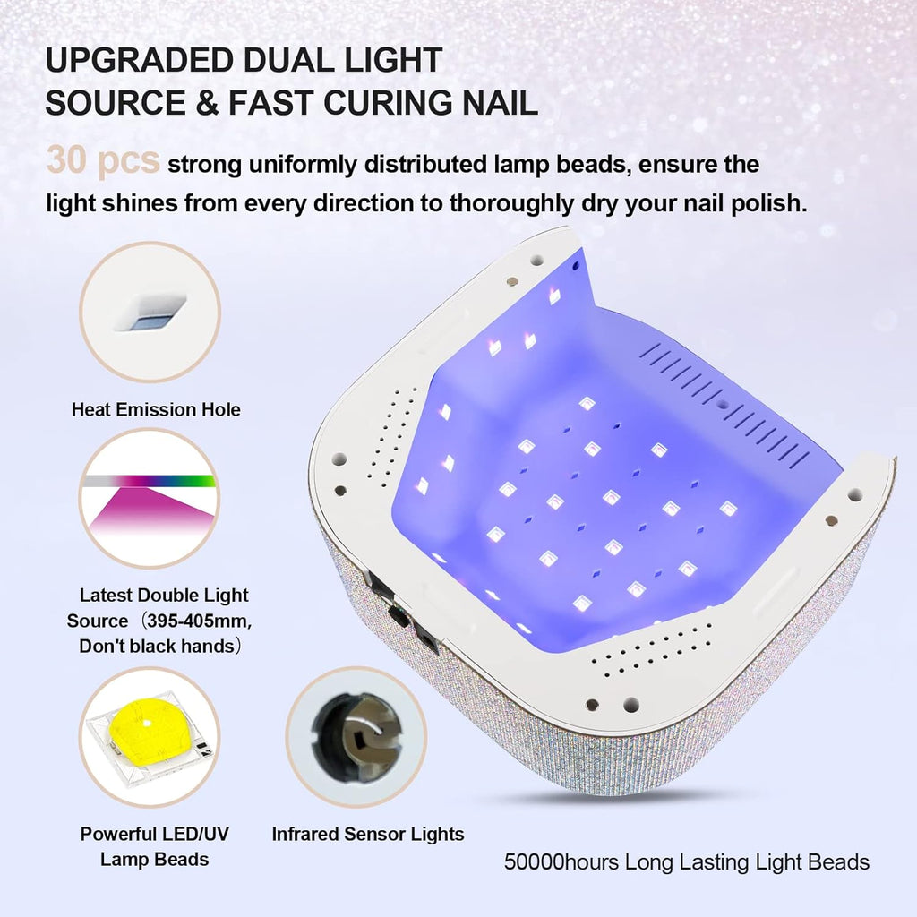 UV LED Nail Lamp and Rechargeable Nail Drill Machine C359