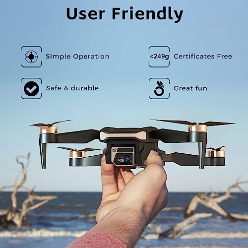 2650 ft Long Range Brushless Motor Drone with 4K HD Camera, 84 Mins Flight Time, 3 Batteries R20818