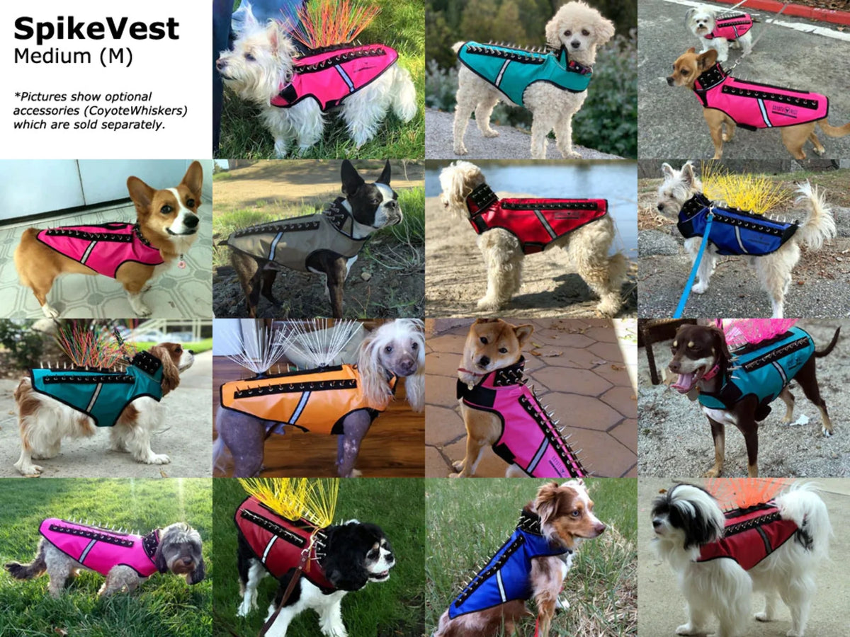 Reflective Dog Harness Vest with Spikes N14477