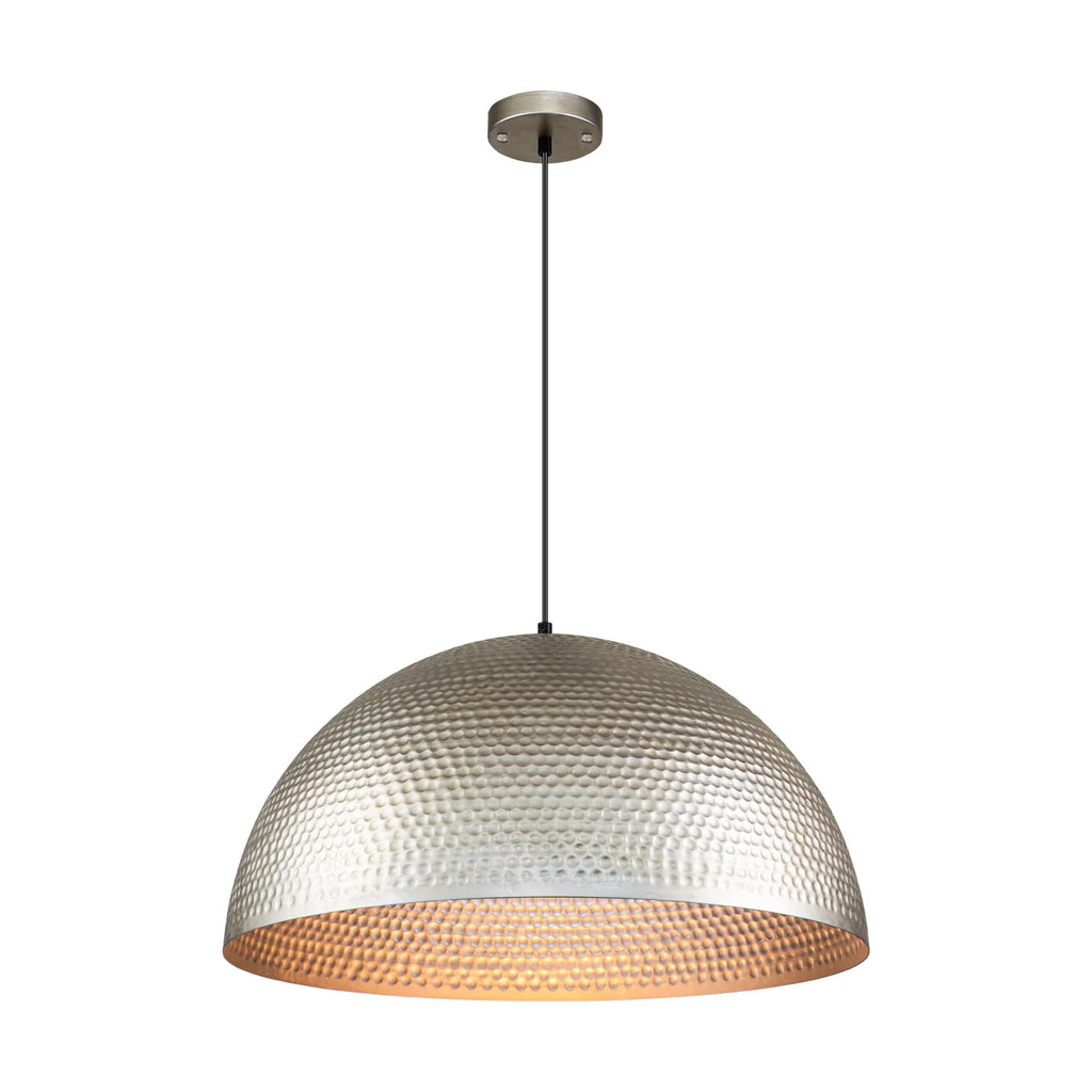 Hammered Metal Dome Farmhouse Pendant A68169