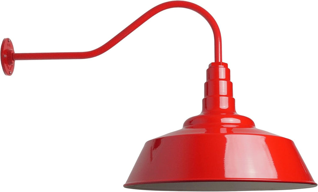 20 inch Dome Gooseneck Outdoor Wall Mounted Barn Light L350739