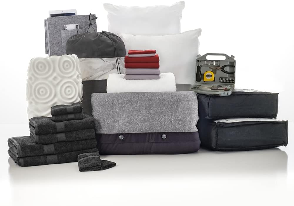 Twin XL 25-Piece Bedding Bath Set with Trunk T91156