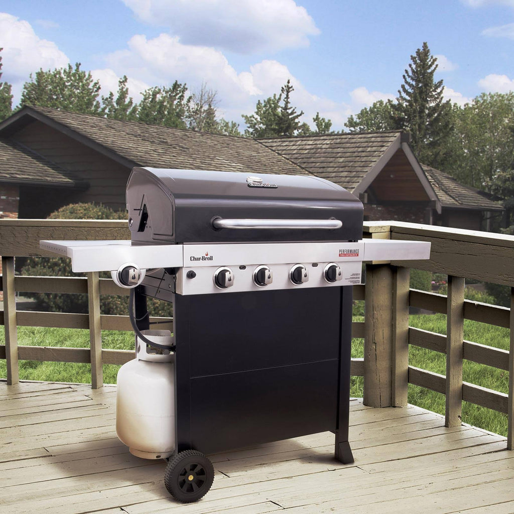 Black 4-Burner Gas Grill D9254