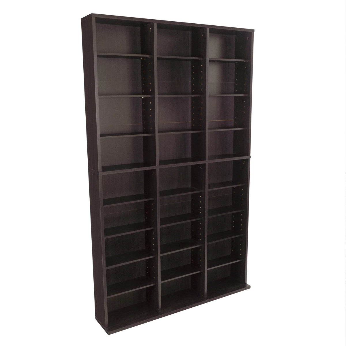 Adjustable Wood Media Storage Shelf Bookcase J890455