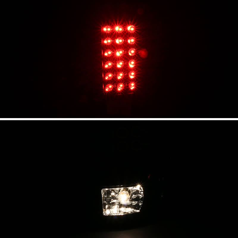 Black LED Tail Lights I33498