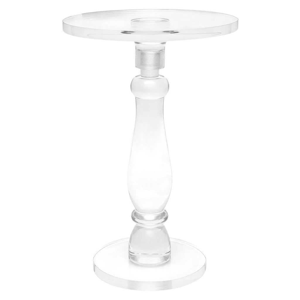 Acrylic Round End Table with Transparent Top Y14805
