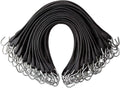 Pack of 25 41 inch Rubber Bungee Cords with Metal S Hooks O2573