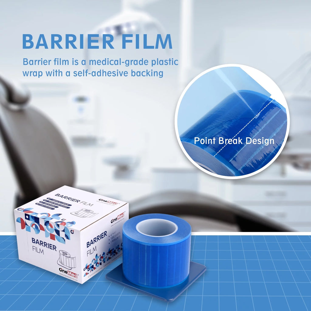 Blue PE Barrier Film 4"x 6" 4 Rolls N83853