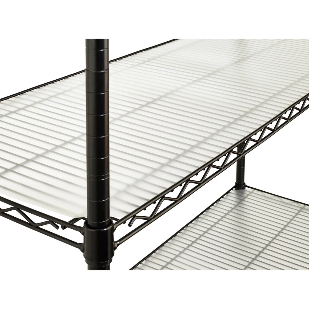 Steel 4-Tier Storage Shelf Unit 2400lb Capacity Chrome W559346