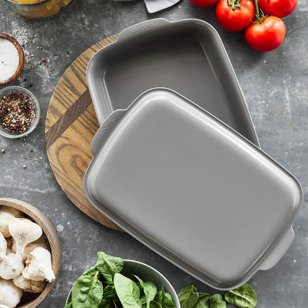 13" x 9" Rectangular Ceramic Nonstick Baker with Lid S57431