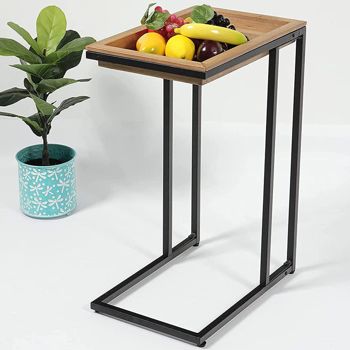 C Table End Table with Removable Tray Top J509