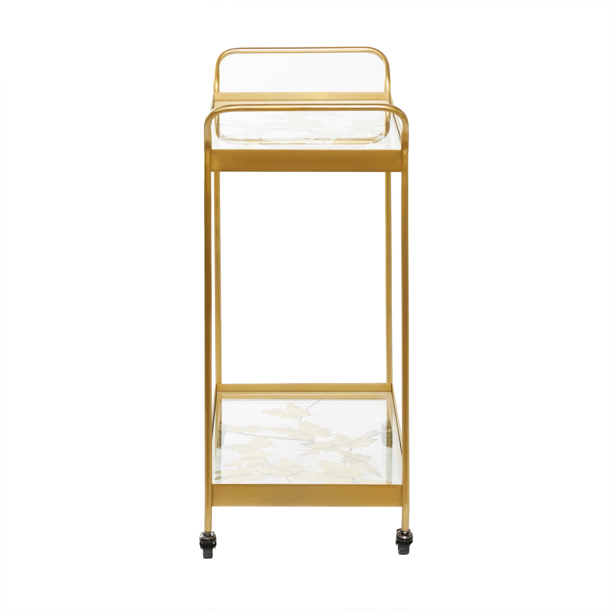 Gold Metal Bar Cart S57412