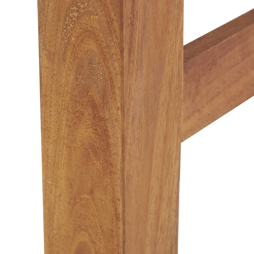 Wood Handmade Distressed Bench with High Trestle Legs M90801