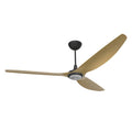 84 Ceiling Fan with Caramel Aluminum Blades and Black Finish U990060