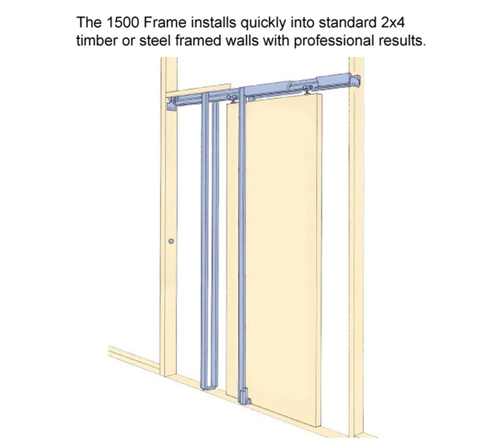 Sliding French Double Pocket Doors 36 x 80 inches Frosted Glass Solid Wood H84248