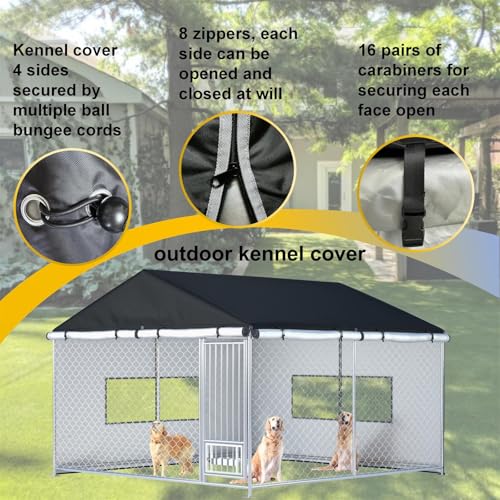 Large Heavy Duty Waterproof Dog Kennel Cover 10ft X 10ft X 7ft N615585