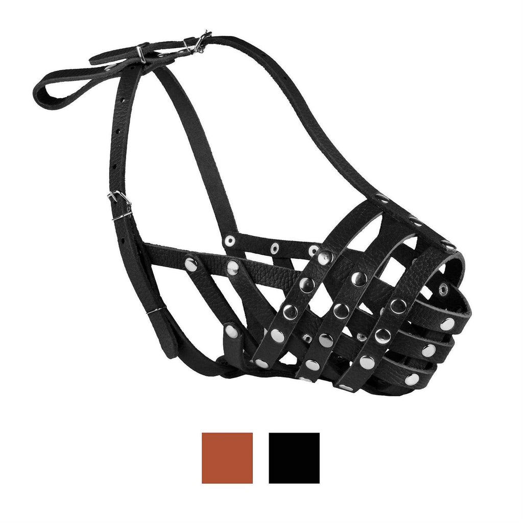 Dog Muzzle Genuine Leather F38270