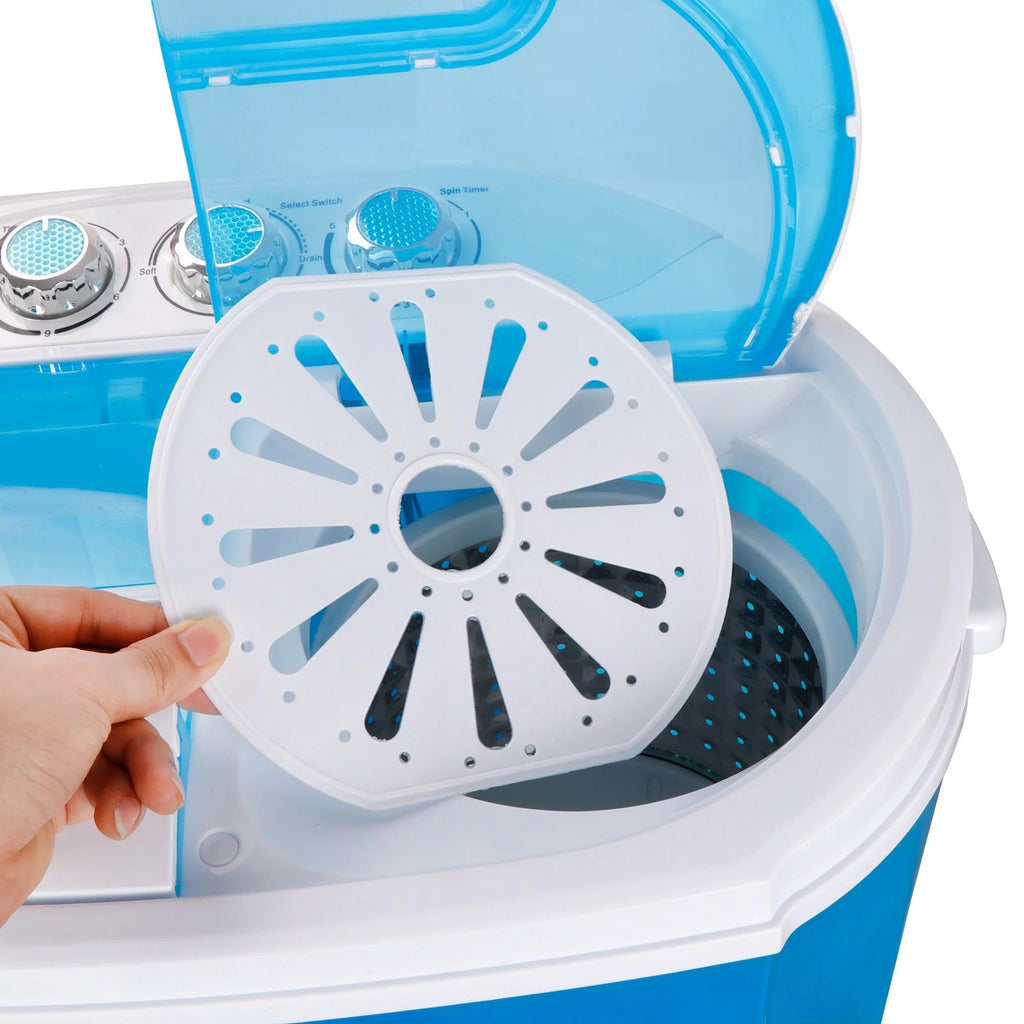 Portable Mini Twin Tub Washing Machine 9.9lbs Capacity X882118