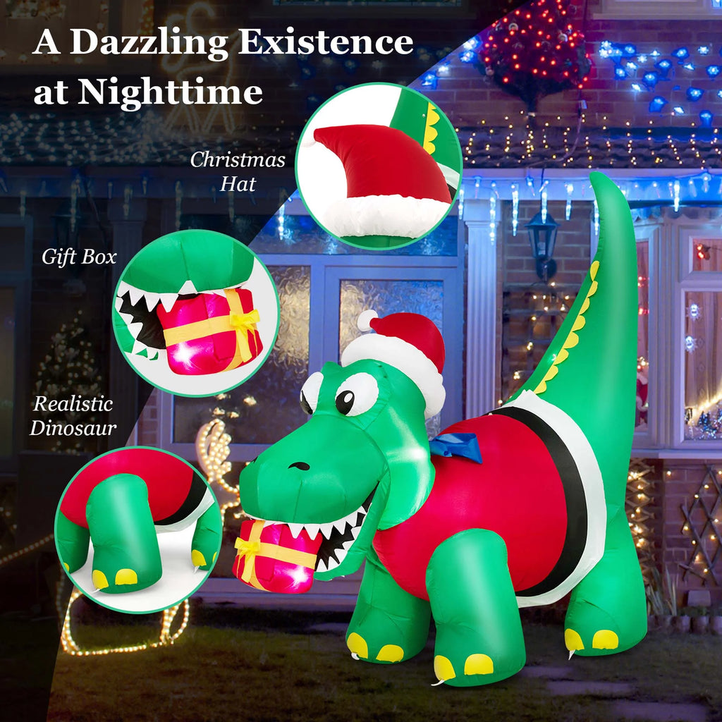 Inflatable Christmas Dinosaur with LED Lights M3711