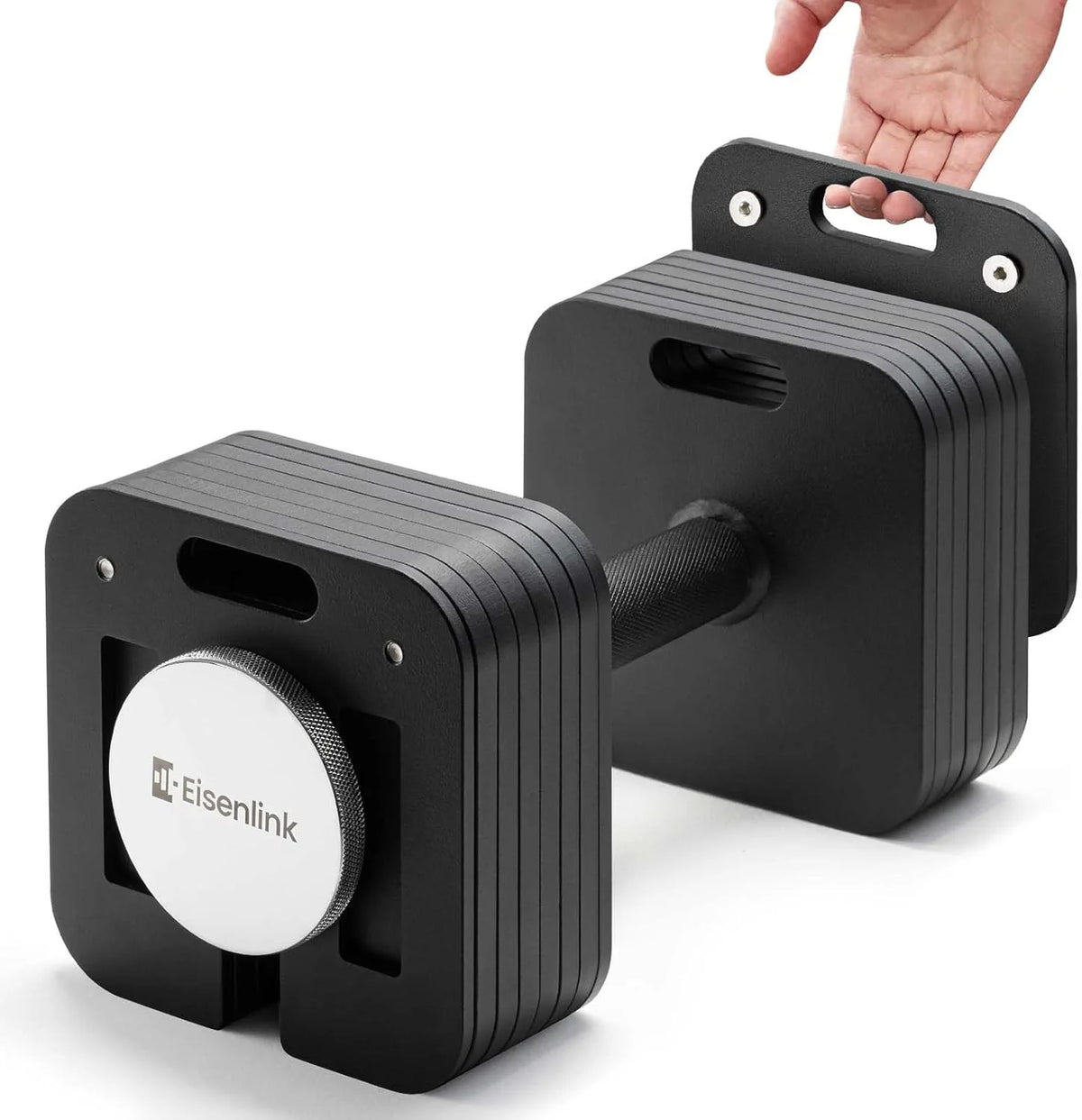 Adjustable Dumbbells 80lbs Pair 5 Pound Increments Q6247