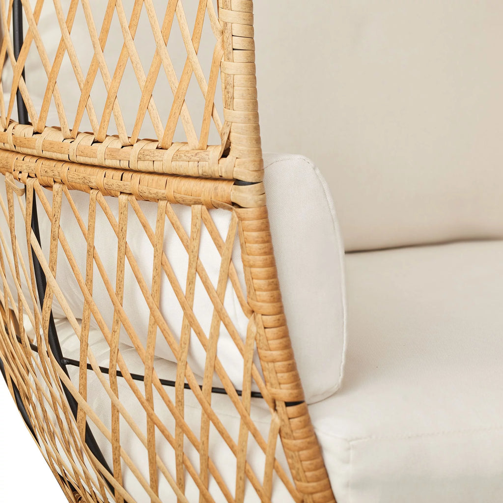 Boho Wicker Egg Chair V9333