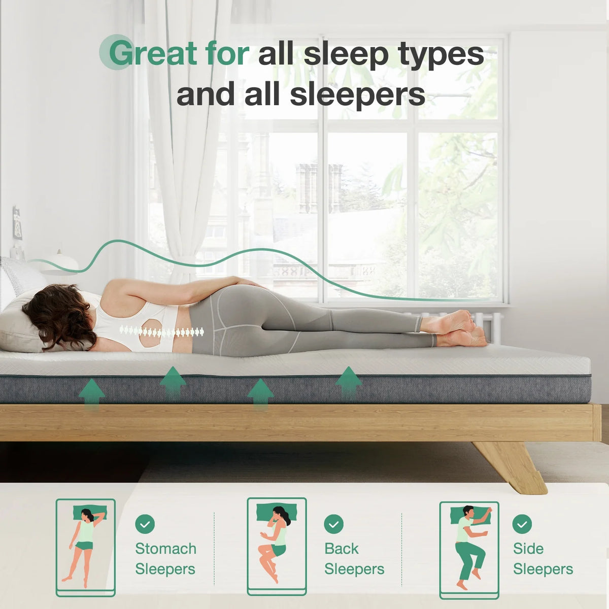 6'' Memory Foam Mattress Queen D368