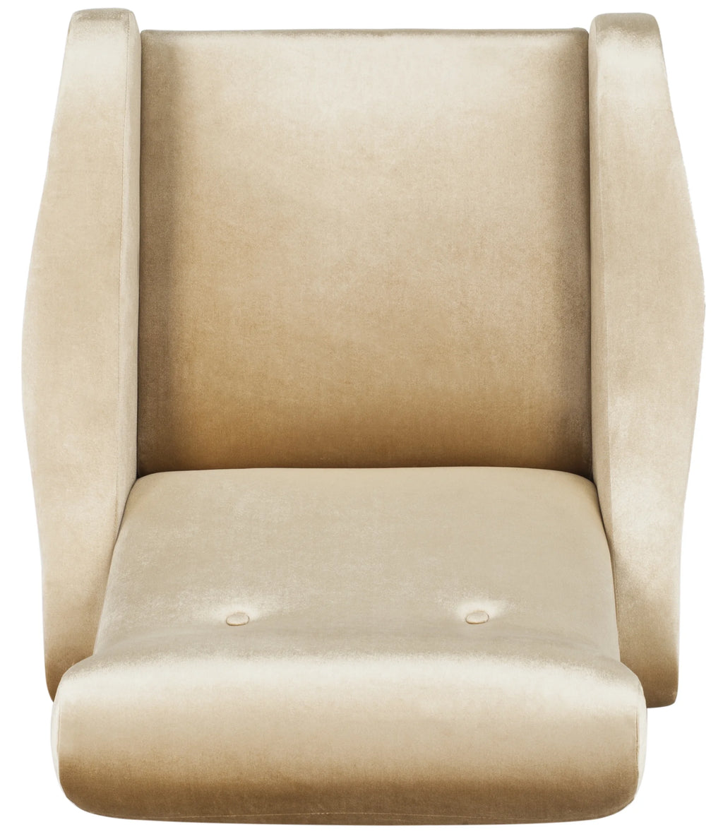 Camel Velvet Accent Chair T970303
