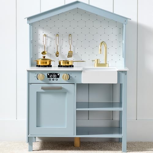 Wooden Play Kitchen Set with Toy Storage S6920