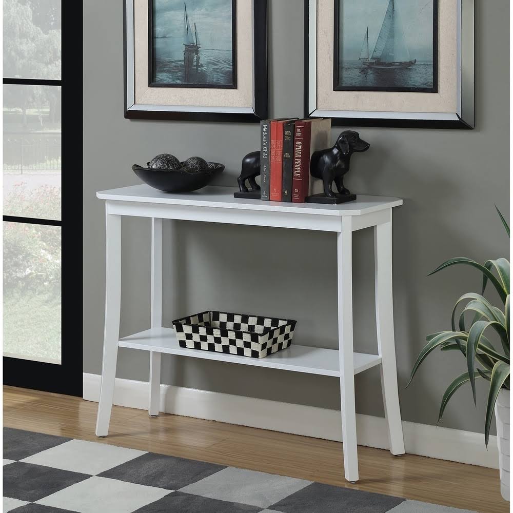 White Louisa Console Table W753070