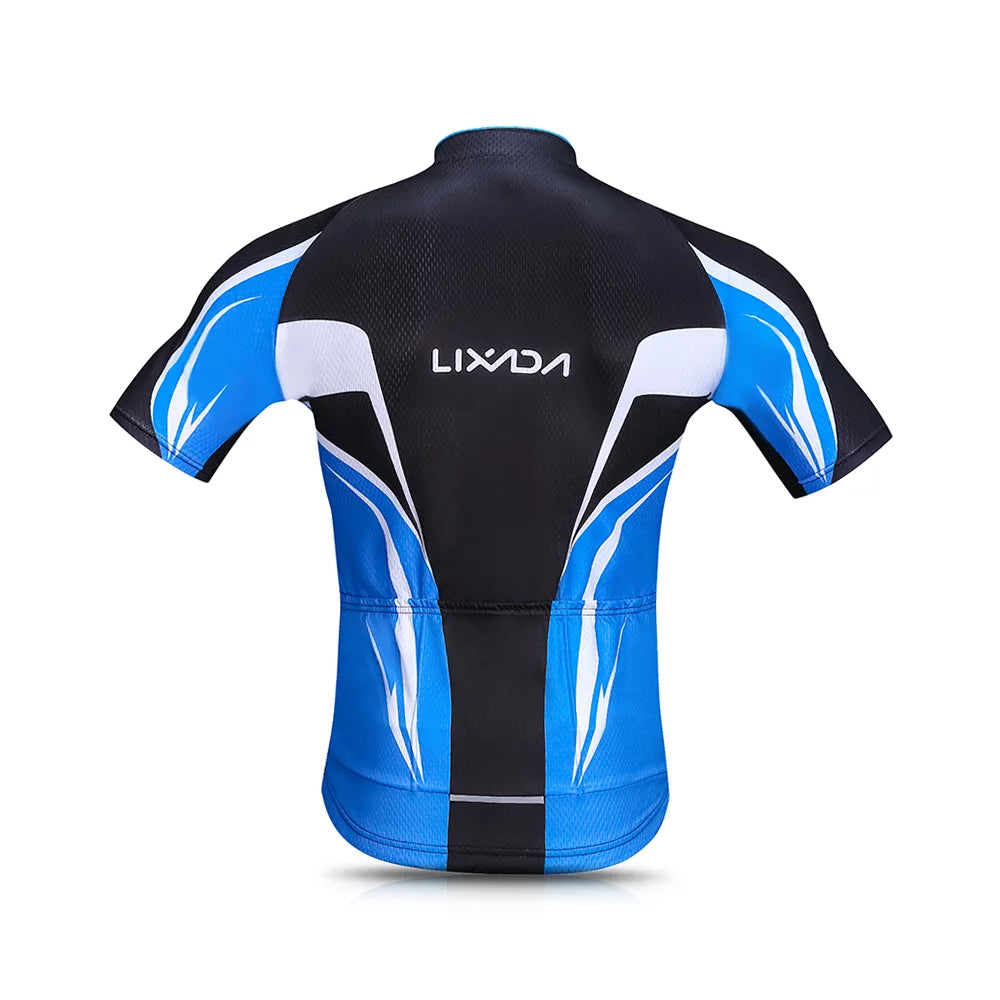 Breathable Quick-Dry Short Sleeve Cycling Jersey Set with Padded Shorts N72652
