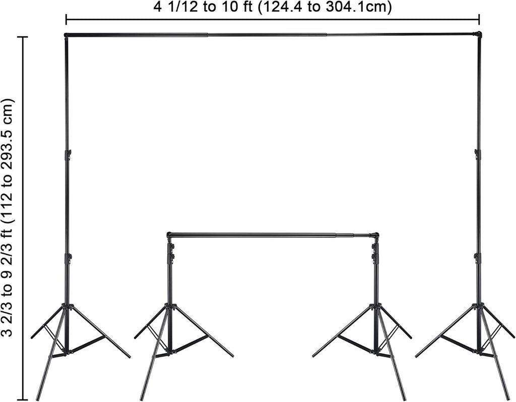 8.5x10ft Adjustable Backdrop Stand with Carry Bag M98149
