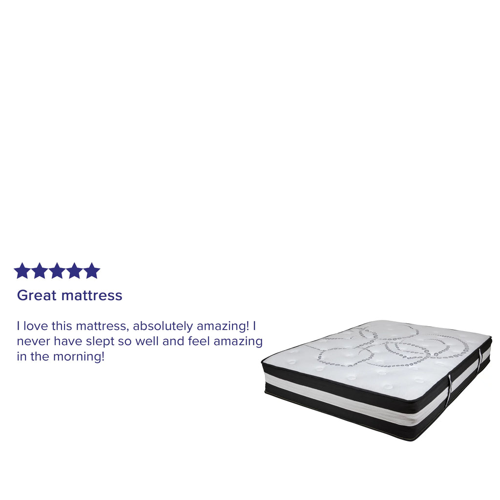 12 Inch CertiPUR-US Certified Hybrid Pocket Spring Mattress F58868