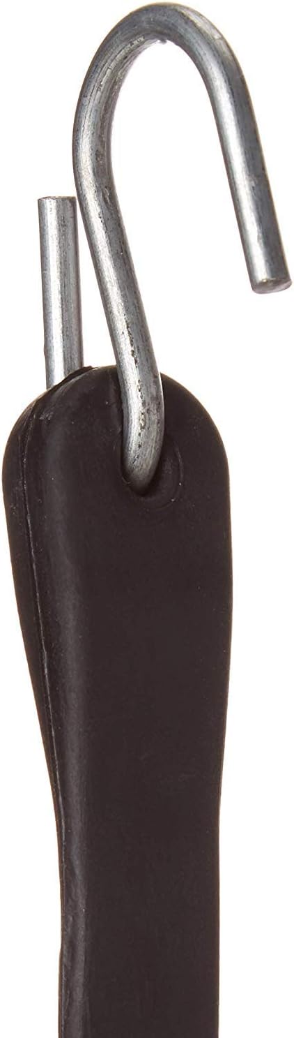 Pack of 25 41 inch Rubber Bungee Cords with Metal S Hooks O2573