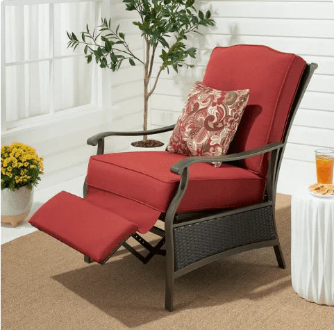 Steel Outdoor Recliner with Cushions L630260