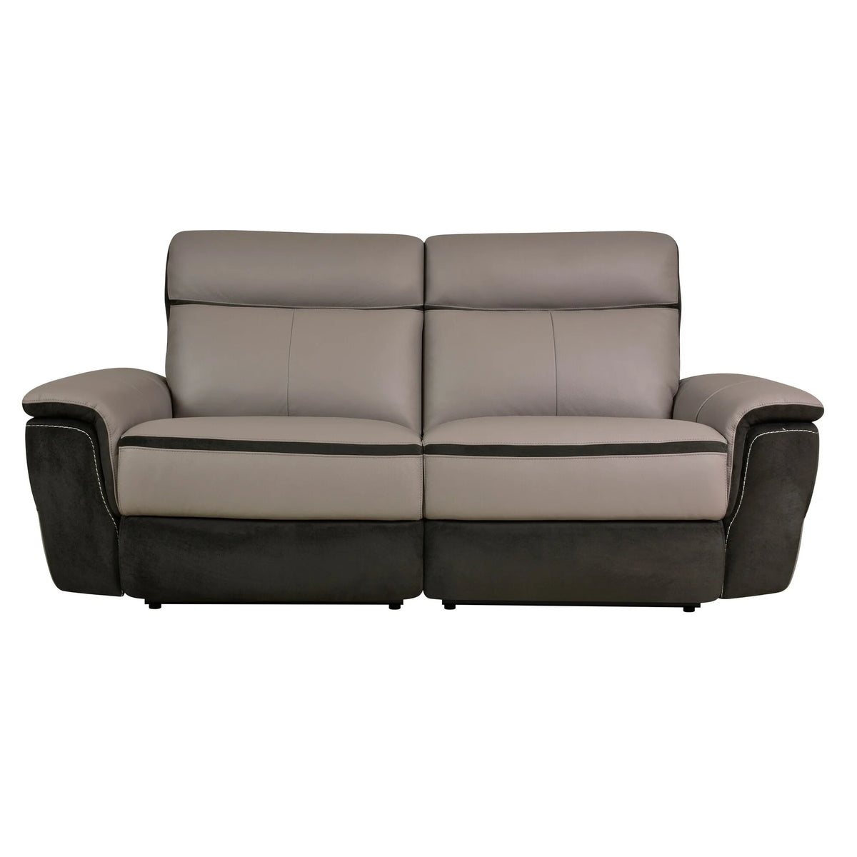 Leather Power Double Reclining Love Seat Y521