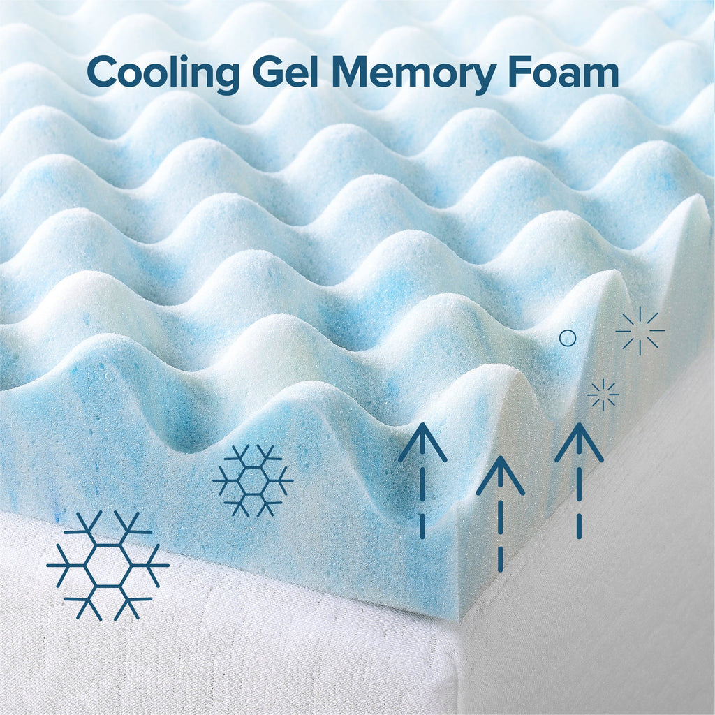 Queen Gel Memory Foam Mattress Topper M306