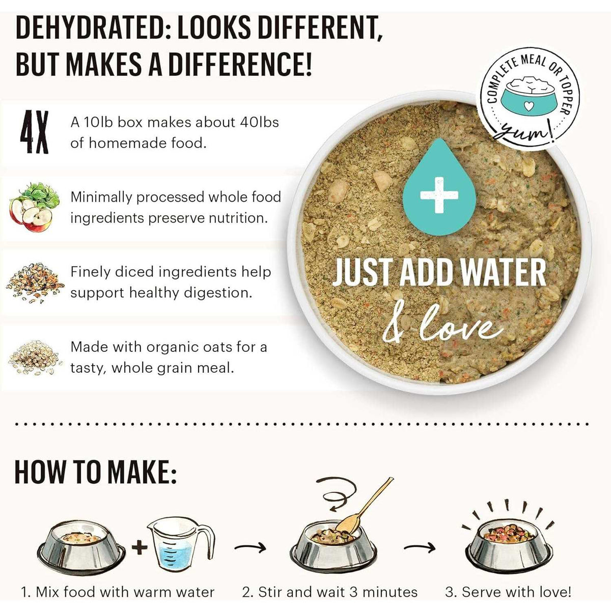 Dehydrated Whole Grain Chicken Dog Food I3671