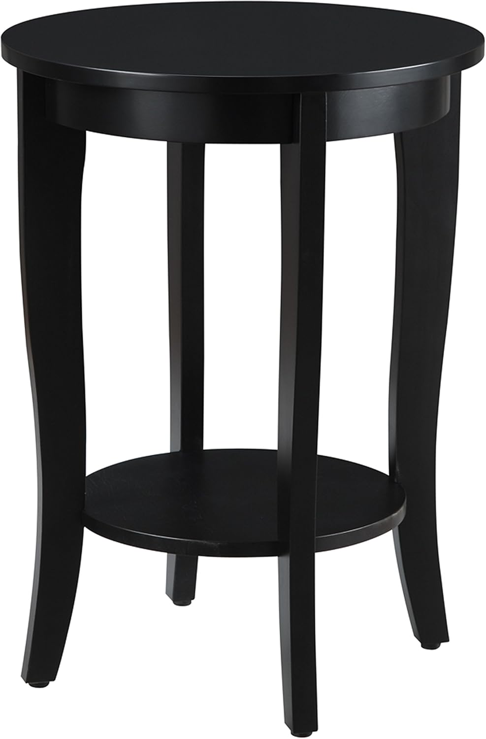 White Round End Table G3088