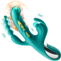 Rabbit Vibrator with Thrusting Dildo and Anal Beads W6241