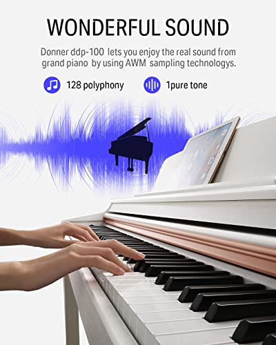 88-Key Weighted Action Digital Piano with Furniture Stand P44416