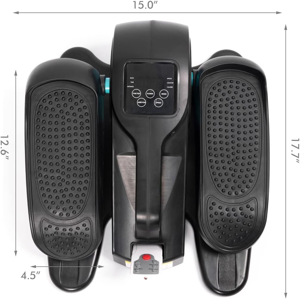 Compact Electric Elliptical Leg Exerciser with Remote & LCD Display M611