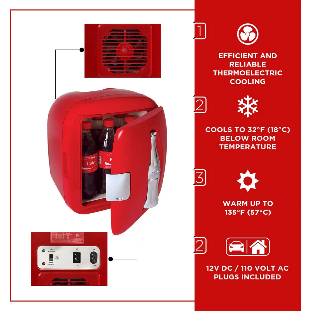 Coca-Cola 12 Can Portable Cooler/Warmer 7.9L U69952