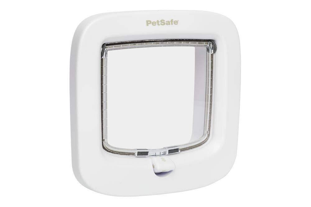 White 4 Way Locking Cat Flap U13016