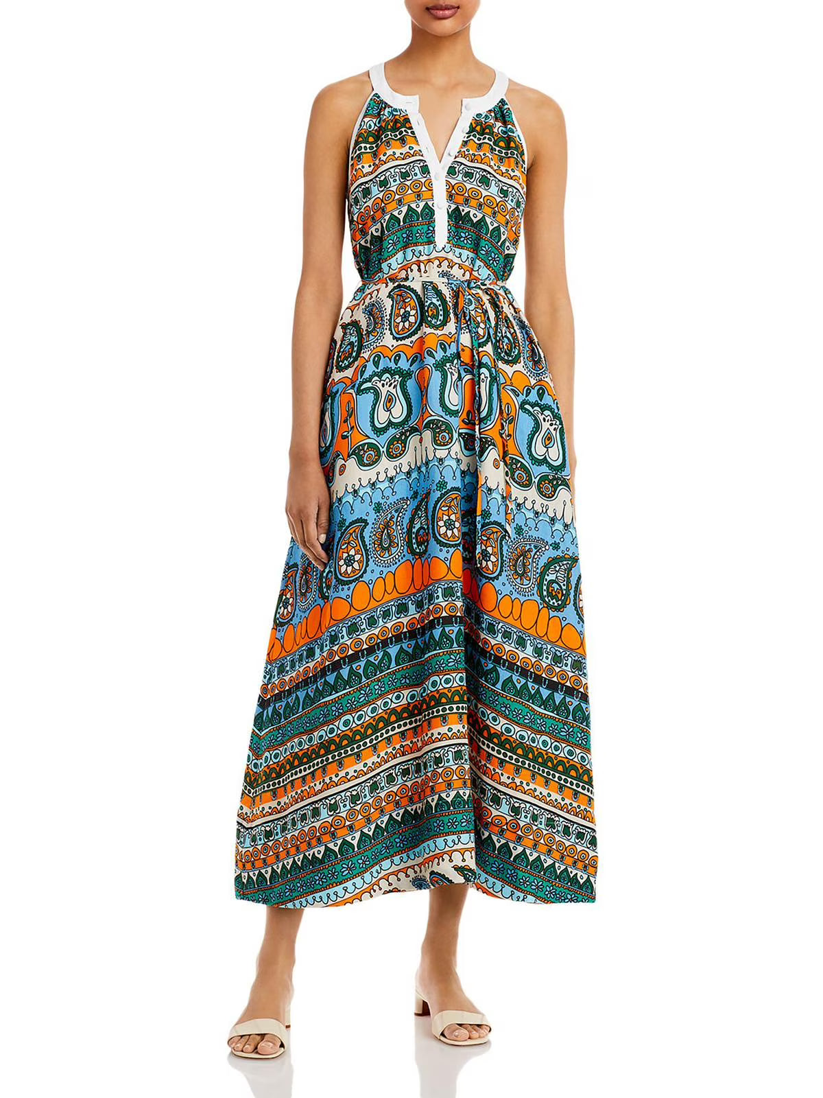 Linen Long Maxi Dress I5683