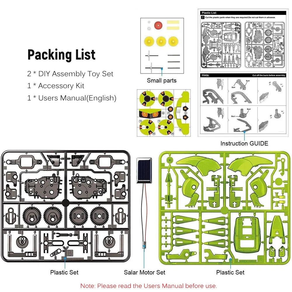 3 In 1 Solar Robot Diy Science Toy Set S179