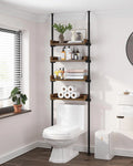4-Tier Adjustable Wood Over The Toilet Storage G177465