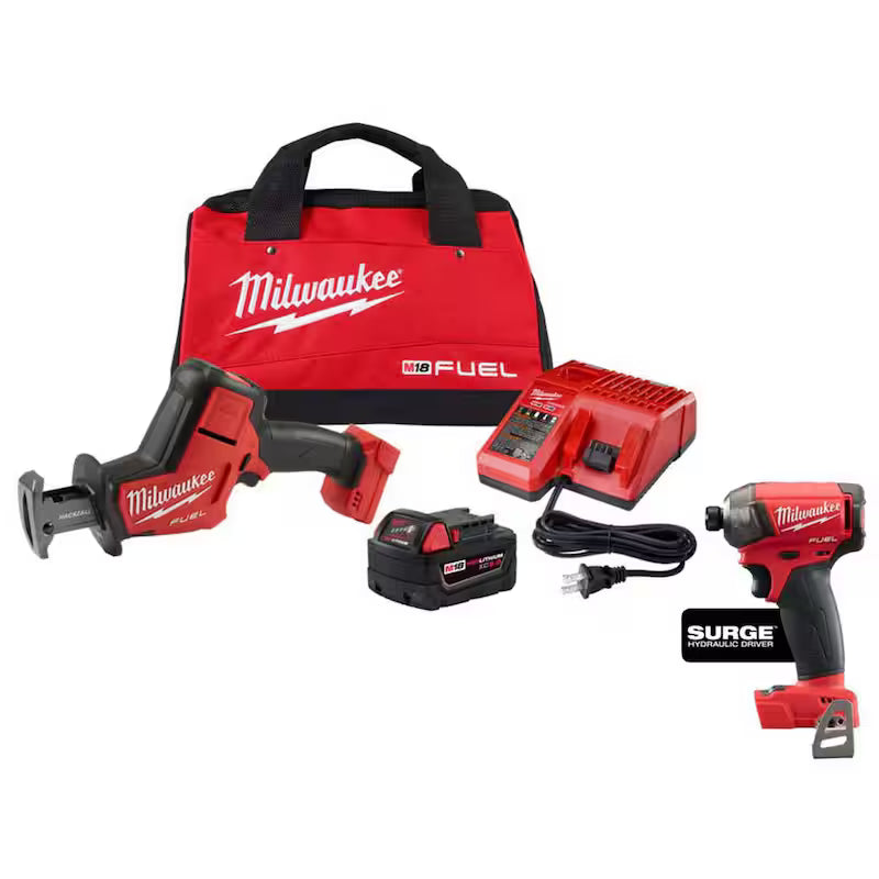 18V Lithium-Ion Brushless Cordless Reciprocating Saw Kit with Impact Driver K74399